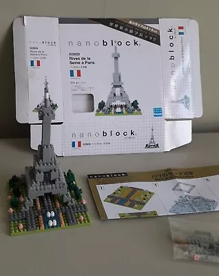 Kawada Nanoblock NBH_004 Eiffel Tower Rives De La Seine A Paris. Complete Set • £5