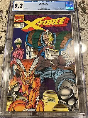 X-Force #1 CGC 9.2 (Aug 1991 Marvel)🔥Rob Liefeld Wraparound Cove 1st Issue🔥 • $1.25
