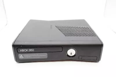 Microsoft Xbox 360 S Slim Black 1439 Tested Working No Cables No Hard Drive HDD • $65.09