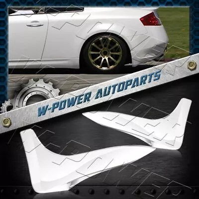 Painted White For 03-06 Infiniti G35 2DR PU Rear Bumper Lip Mud Guards 2PCS • $79.39