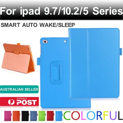 Stand Flip Cover For IPad 5/6/7/8/9th Gen10.2 2021 IPad 9.7 Air3/pro10.5 PU Case • $15.68