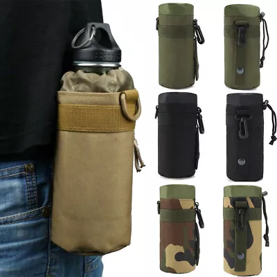 Outdoor Hiking Tactical Military Bicycle Bike Water Bottle Pouch Belt Holder Bag • $7.98