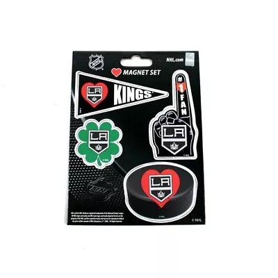 2X NHL Los Angeles LA Kings Hockey Heart Series Magnet 4Pcs Set 4.5 X6  Template • $12.99