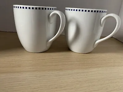 Marks And Spencer ‘staccato’ Porcelain Large Mugs Pair • £18