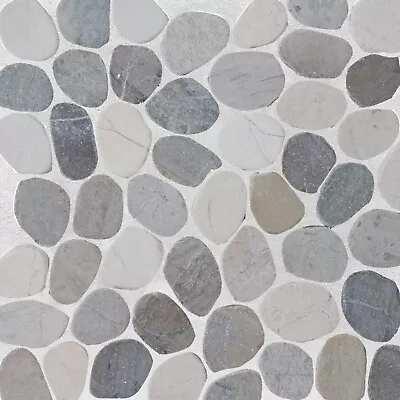 Cloud Sliced Pebble Mosaic Wall & Floor Tile ($10.48/SqFt) • $52.39