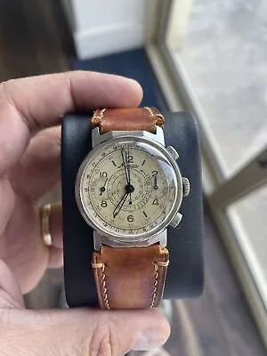 Minerva Vintage Chronograph 1940s • $3769.17