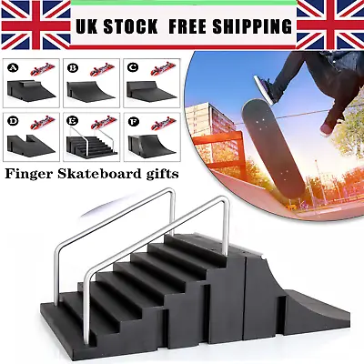 £4.99 • Buy Skate Park Ramp Kit Tech Deck Mini Fingerboard Finger Board Ultimate Parks Gifts