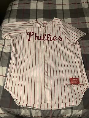 Rawlings Philadelphia Phillies Ken Howell 1991 TBTC 1957 Jersey White Size 50 • $450