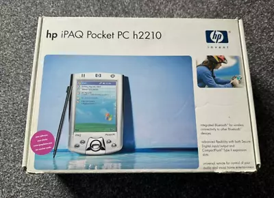 HP IPAQ H2210 PDA Boxed Working - No Battery • £0.99