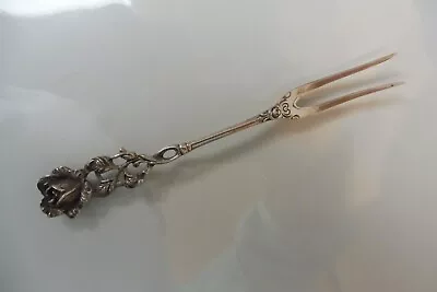 £41.34 • Buy Beautiful, Old Kitchen Fork, Kuchenpieker, 835 Silver, Hildesheimer- Rose