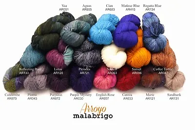 Arroyo By Malabrigo - Sport / DK Weight Yarn Superwash Merino Wool 39 COLORS • $22.85