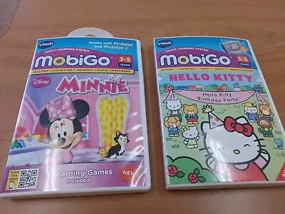 Lot Of 2 Vtech MobiGo Game Cartridges Hello Kitty & Minnie Sealed • $18.95