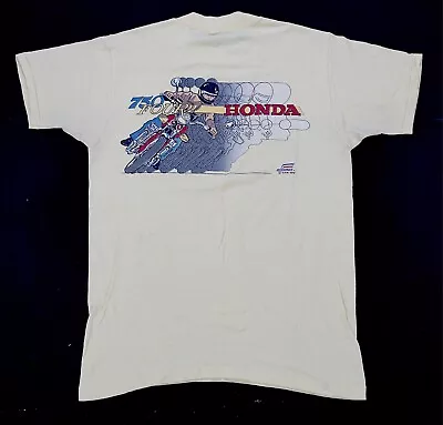 Rare Vintage HONDALINE Honda 750 Four CB750 Motorcycle 1979 T Shirt 70s 80s SZ M • $79.99