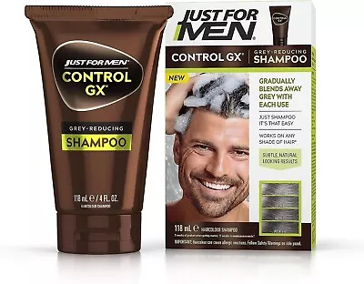 Just For Men Control GX Grey Reducing Shampoo For Grey Hair With Coconut Oil & • £18.66