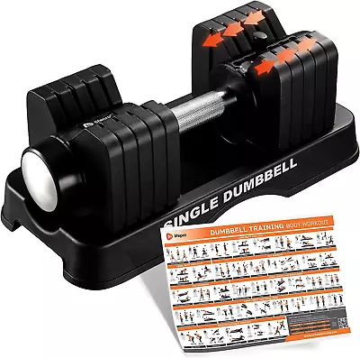 - Single Adjustable Dumbbell - 4Lb To 90Lb Weight Switch Transform Your Workout • $253.99
