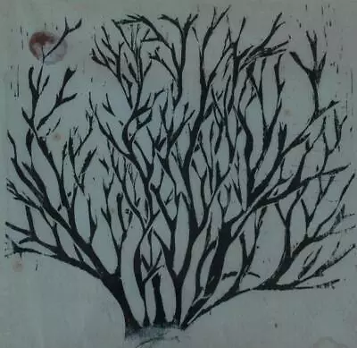 Vintage Woodcut Of A Leafless Tree Attributed To Julius Lankes • $195