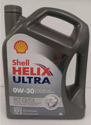 $70 • Buy Shell Helix ULTRA Engine Oil - 0w30 ECT C2/c3 - 5 Litre