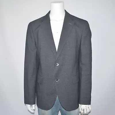 Mint HUGO BOSS Jawen Regular Fit Cotton Wool Gray Blazer Sport Coat 46R • $39.95