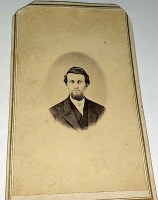 Antique Victorian American Civil War Era Man! Parkersburg West VA CDV Photo! US • $30.59