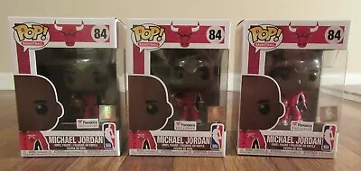 (3) Funko Pop! Basketball #84 Michael Jordan Chicago Bulls Fanatics Exclusive • $63.75
