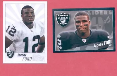 2011 & 2013 Panini JACOBY FORD Oakland Raiders  2-Card Sticker Lot • $1