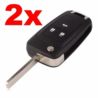 $13.75 • Buy 2x 3 Button Remote Flip Key Shell Case Enclosure For Holden Barina Cruze Trax