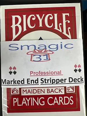 Marked Deck End Cut Stripper Deck Red Maiden By Bicycle. Free Shipping • $19.99