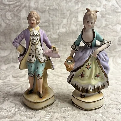 Vintage Maruri Colonial Gentleman & Lady Figurine Made In Japan • $15.99