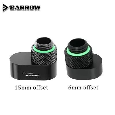 Barrow 360 Degrees 6/15mm Rotary Offset Fitting G1/4 POM Male To Female Extender • $11.33