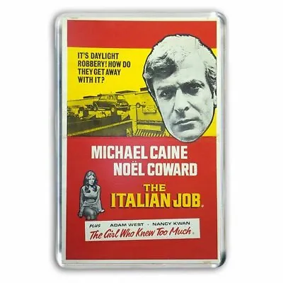 Michael Caine - The Italian Job Movie Poster Art Jumbo Fridge Magnet • £2.99