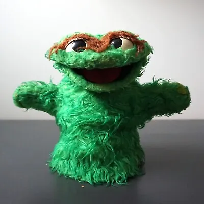 Muppet Sesame Street Oscar The Grouch Hand Puppet Jim Henson Vintage • $17