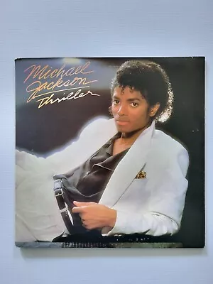 Michael Jackson Thriller Early Pressing Vinyl LP 1982 QE 3811 ERROR No MJ Credit • $43.50