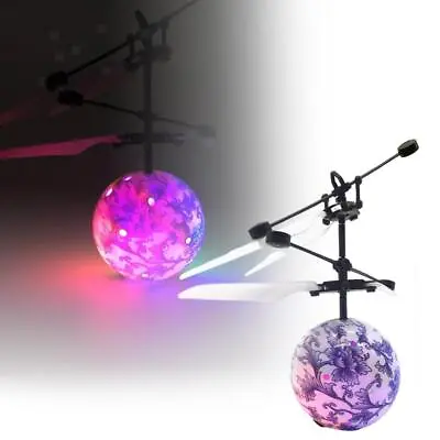 $15.09 • Buy Flying Ball Toy LED Disco Light Mini Ball Drone Helicopter For Boys Girls