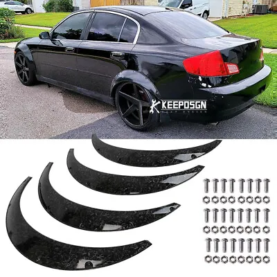 4x 3.5  Fender Flares Extra Wide Body Kit Wheel Arches For Infinit G37 G35 Coupe • $153