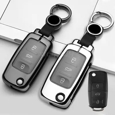 Zinc Alloy Key Case Cover Holder Fob For Volkswagen VW Passat Golf Seat Ibiza • $25.50