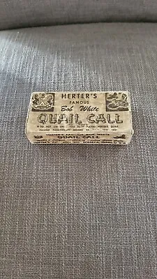 Vintage Herter's Famous Bob White Quail Call Green Label Original Box • $60