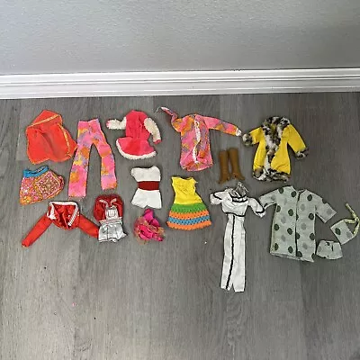 VINTAGE 1970's Barbie Mixed Clothes Accessories Lot • $33