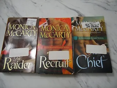 🎆The Recruit Raider Chef A Highland Guard Novel By Monica McCarty Book Lot🎆 • $10.98