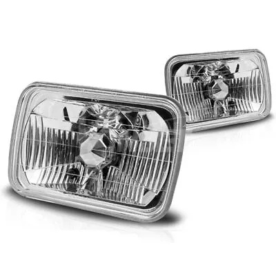 HeadLights Assembly 7 Inch Rectangular Conversion Factory Replacement Clear Lamp • $26.99