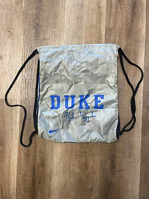 Coach K (Mike Krzyzewski) Signed Bag Duke Blue Devils Basketball Memorabilia • $44