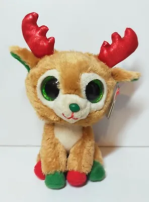 Ty Beanie Boos RED - Alpine The Reindeer 6  NEW W/ TAGS CHRISTMAS BEANIE BOO • $25