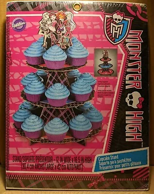 New Wilton Monster High 12 W X 16.5  H Cupcake Stand Sealed In Package • $8.99