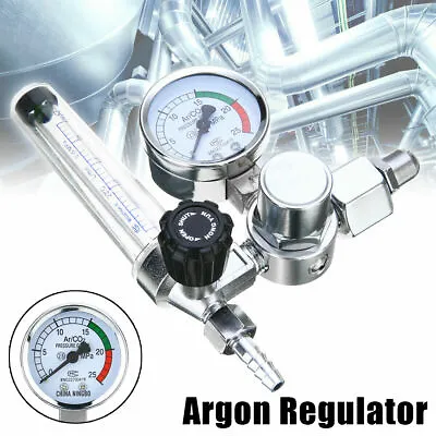 MIG/TIG Welding Argon CO2 Regulators Flowmeter Gas Pressure Gauge • $15