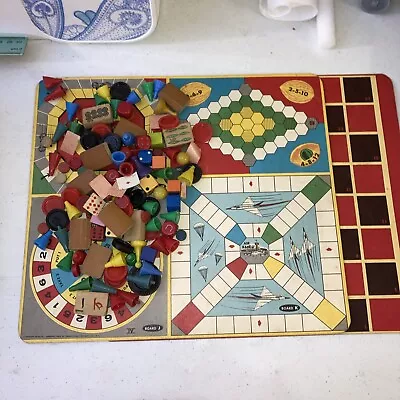 Vintage Game Boards And Pieces From The 1960s • $30