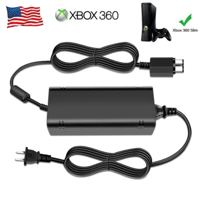 $17.95 • Buy Xbox 360 Power Supply Brick Cable Cord Charger Adapter For Xbox 360 Slim Console