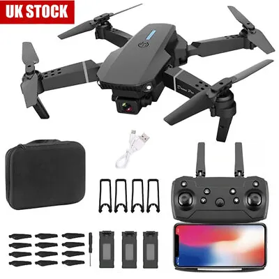Mini Foldable FPV Drone With 4K HD Dual Camera Selfie RC Quadcopter Drone NEW • £27.89