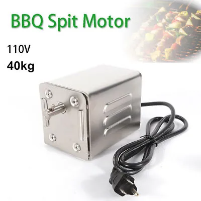 Heavy Duty Stainless Electric BBQ Spit Rotisserie Hog Roaster Motor | 40kg Load • $56.05