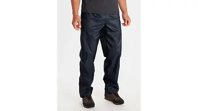 Marmot Mens PreCip Eco Full Zip Waterproof Walking Trousers (Black) • £89.95