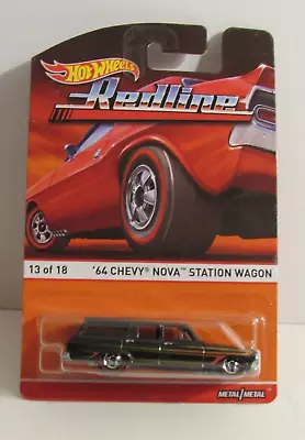 Hot Wheels Heritage Redline '64 Chevy Nova Station Wagon #13 Of 18 NISP • $9.11