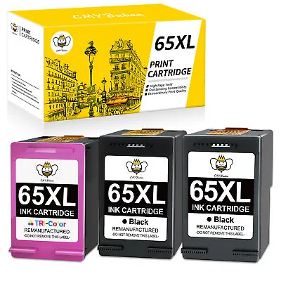 65XL Ink Replacement For HP DeskJet 2622 2632 2652 3720 ENVY 5052 5055 Printers • $21.85